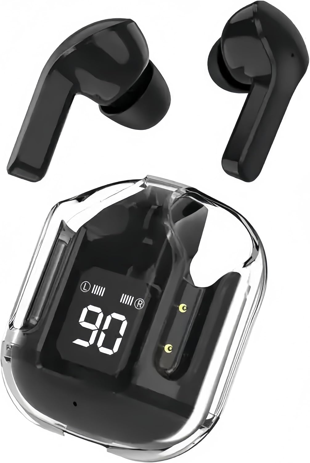 Wireless Headphones, LED Battery Display